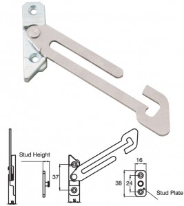 Concealed non-locking hold open restrictor