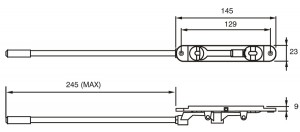 Flush Bolt Dimensions