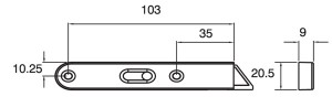 Tilt-Latch Dimensions